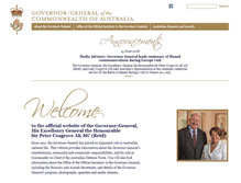 Tablet Screenshot of gg.gov.au